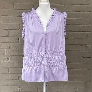 Lane Bryant  lavender sleeveless blouse  24